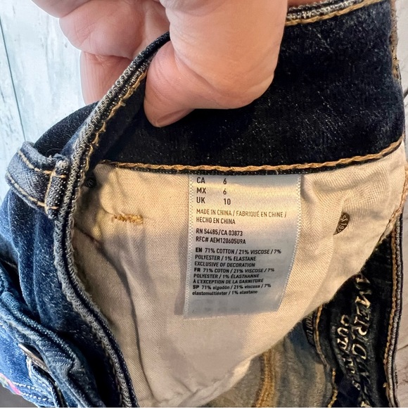 American Eagle Embroidered Hi Rise Shortie N1 - Picture 5 of 5